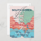 ソウル韓国旅行アート シーズンポストカード (正面/裏面)