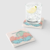 ソウル韓国旅行アート ストーンコースター (横)