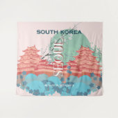 ソウル韓国旅行アート タペストリー (正面(横))