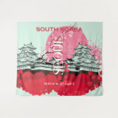 ソウル韓国旅行アート タペストリー (正面(横))
