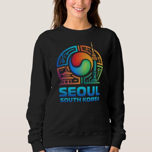 ソウル韓国 スウェットシャツ (正面)