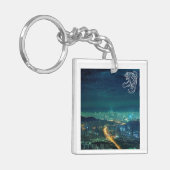 ソウル風景虎 キーホルダー (正面左)