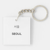 ソウル風景虎 キーホルダー (裏面)