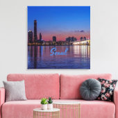 ソウル首都スカイライン キャンバスプリント (インサイチュ (リビング))