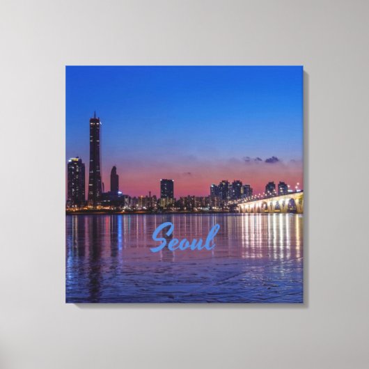 ソウル首都スカイライン キャンバスプリント (正面)