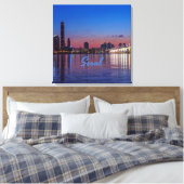 ソウル首都スカイライン キャンバスプリント (インサイチュ (寝室))