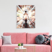 ソウル・エネルギー・ビーム キャンバスプリント (インサイチュ (リビング))