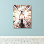 ソウル・エネルギー・ビーム キャンバスプリント (インサイチュ (ウッドフロア))