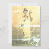 ソウル・ゴシック・ハロウィーン・ユニオン・結婚式招待状 招待状 (裏面)