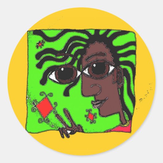 ソウル・ダード・ステッカー ラウンドシール (正面)