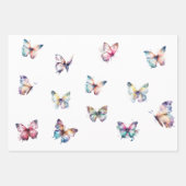 ソウル・バタフライからアクアパープルジョイが咲く ラッピングペーパーシート (正面3)