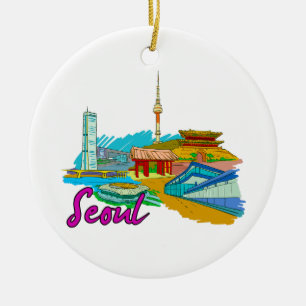 ソウル-南Korea.png セラミックオーナメント