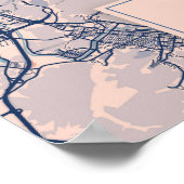 ソウル – 韓国ブリーズシティーの地図 ポスター (角)