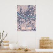 ソウル – 韓国ブリーズシティーの地図 ポスター (キッチン)