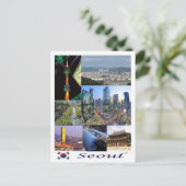 ソウル – 韓国 – モザイク –  ポストカード (スタンド正面)