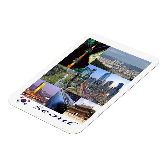 ソウル – 韓国 – モザイク – 磁石 (左側)