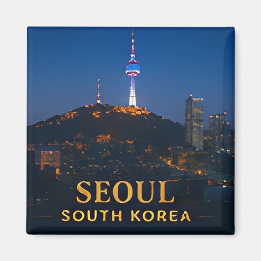 ✈️ ソウル 韓国 旅行 ギフト 🌆 マグネット (正面)