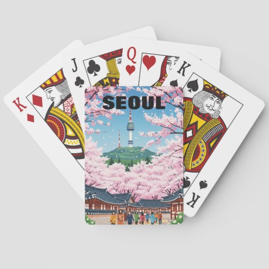 ソウル 韓国 桜 トランプ (裏面)