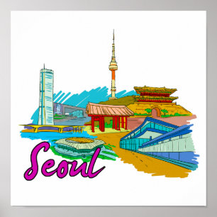 ソウル – 韓国.png ポスター