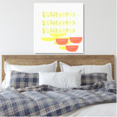 ソウヴラキのギリシャ絵画料理アート キャンバスプリント (インサイチュ (寝室))