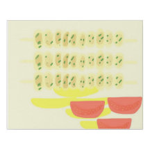 ソウヴラキのギリシャ絵画料理アート