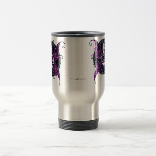 "ソエ"のピンクのCeletial星の妖精の芸術のタンブラー トラベルマグ (中央)