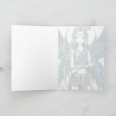 "ソエ"の緑のCeletial星の妖精の芸術カード カード (内部)