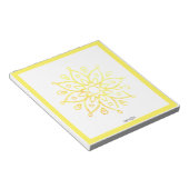 ソオルヤ太陽金ゴールド黄花 ノートパッド (アングル)