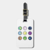 ソカラフルダボトルキャップ ラゲッジタグ (正面縦)