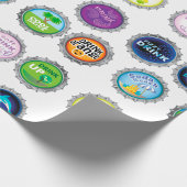 ソカラフルダボトルキャップ ラッピングペーパー