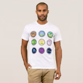 ソカラフルダボトルキャップ Tシャツ (正面フル)