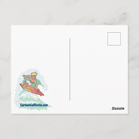 ソカルサンセットカスタムクリスマス ポストカード (裏面)