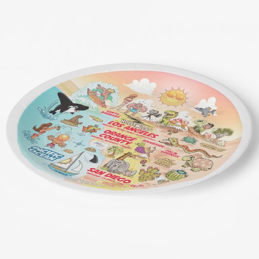 ソカルサンセットプレート ペーパープレート (アングル)