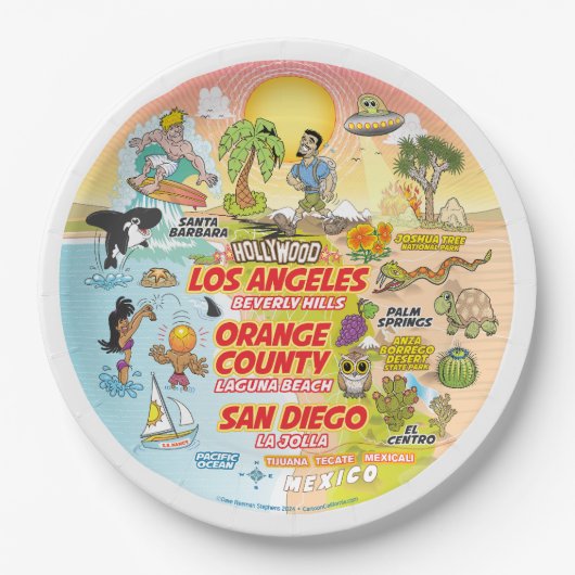 ソカルサンセットプレート ペーパープレート (正面)