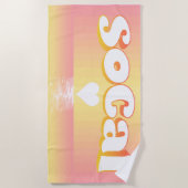 ソカルサンセットラブビーチ毛布 ビーチタオル (正面)