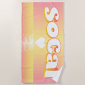 ソカルサンセットラブビーチ毛布 ビーチタオル (正面)