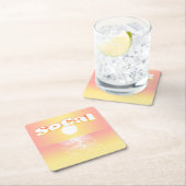 ソカルサンセット スクエアペーパーコースター (インサイチュ)