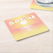 ソカルサンセット スクエアペーパーコースター (アングル)