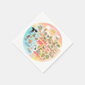 ソカルサンセット スタンダードカクテルナプキン (角)