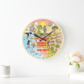 ソカルサンセット ラージ壁時計 (ホーム)