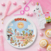 ソカルビーチパラダイス紙プレート ペーパープレート (パーティー)