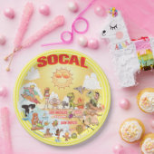 ソカルビーチパラダイス紙プレート ペーパープレート (パーティー)