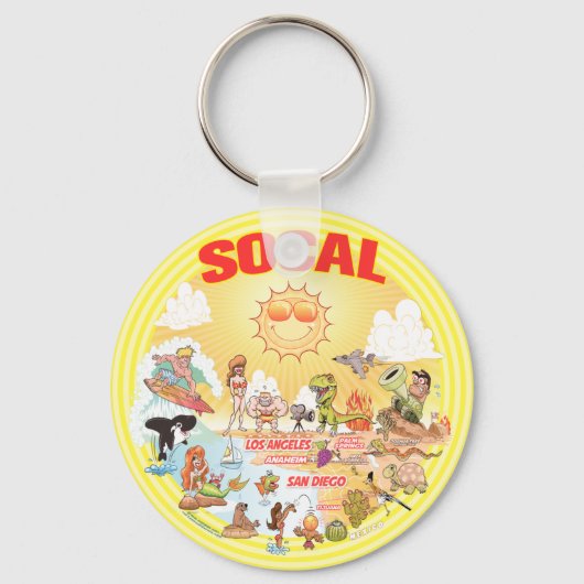 ソカルビーチ楽園 キーホルダー (正面)