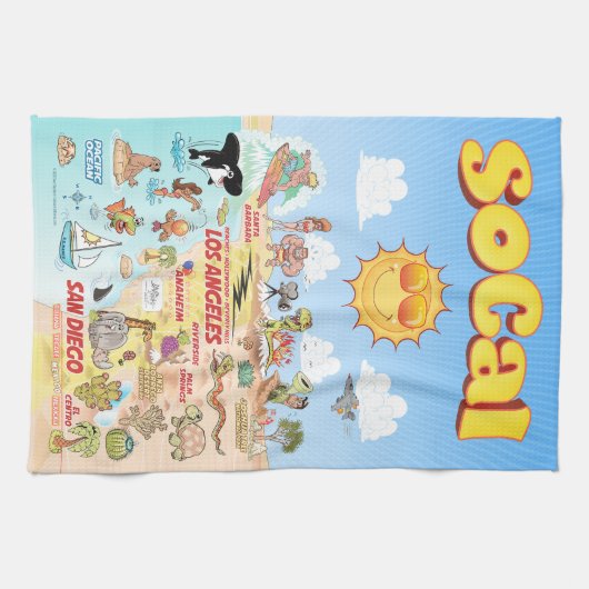 ソカル永遠の夏 キッチンタオル (横)