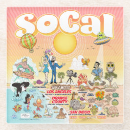 ソカル ガラスコースター