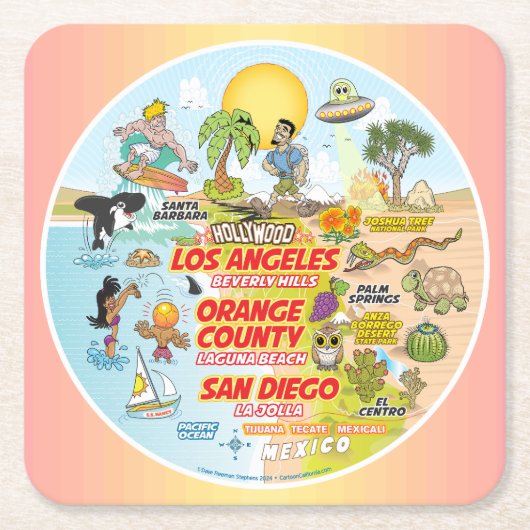 ソカル スクエアペーパーコースター (正面)