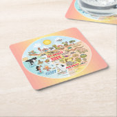 ソカル スクエアペーパーコースター (アングル)