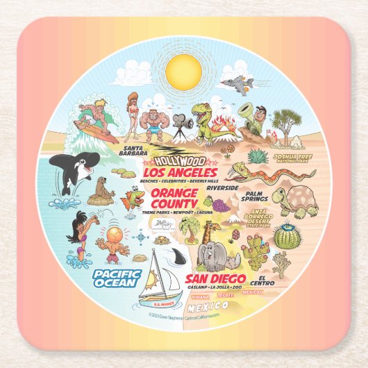 ソカル スクエアペーパーコースター (正面)