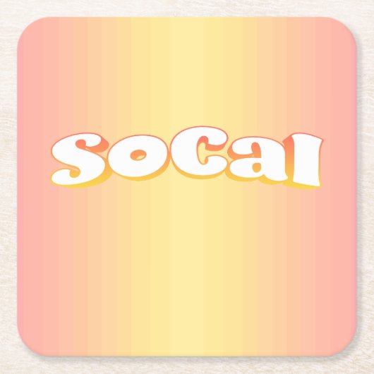 ソカル スクエアペーパーコースター (正面)