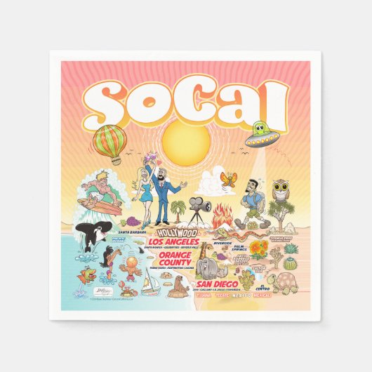 ソカル スタンダードカクテルナプキン (正面)